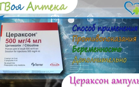 Цераксон ампулы - показания (видео инструкция) описание, отзывы - Цитиколин